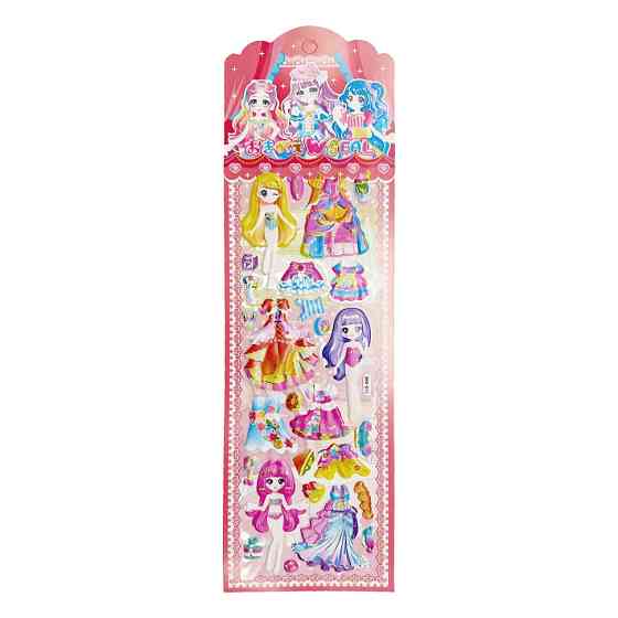 Дитячий набір наліпок 992327-2 для дівчат, ПВХ, 33х10 см Вінниця