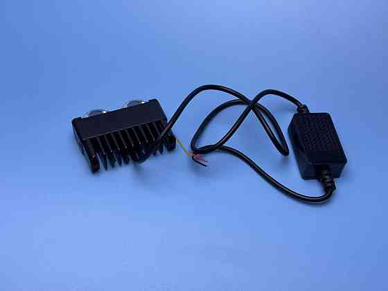 Фара рабочего света LED однорядная 70 мм SPOT — 4 диода с линзой (Белый + Желтый свет), четкая СТГ Харьков