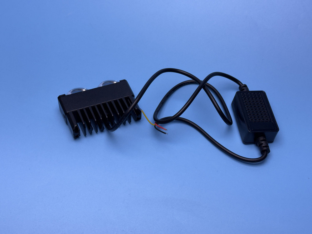 Фара рабочего света LED однорядная 70 мм SPOT — 4 диода с линзой (Белый + Желтый свет), четкая СТГ Харьков - изображение 5