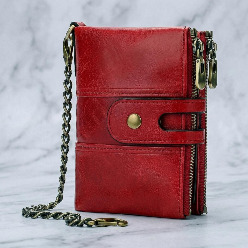Кошелек универсальный Vintage 14680 Красный Киев - изображение 11