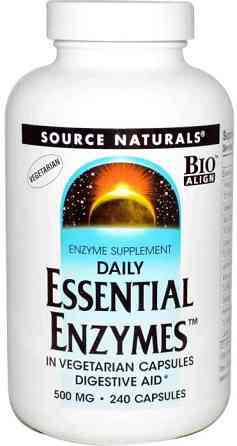 Ферменти Source Naturals Essential Enzymes 500 мг, 240 растительных капсул Киев