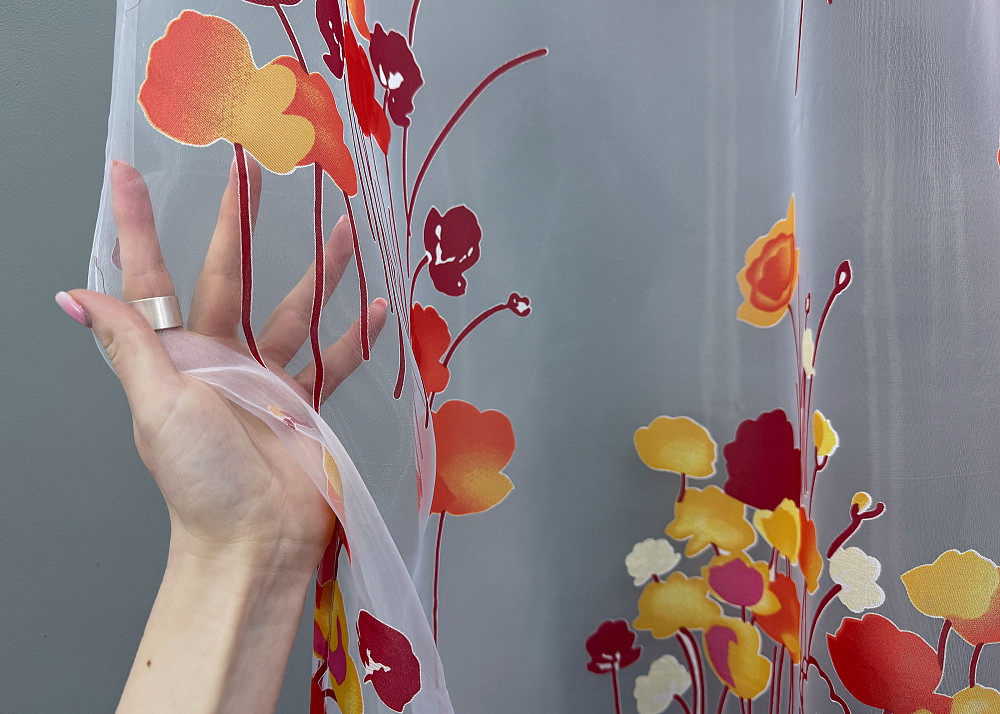 Тюль VR-Textil 759т Органза с принтом Разноцветный 400х270 см (42-0980) Киев - изображение 4