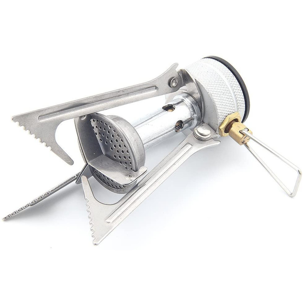 Набор газовая горелка BRS-1 складная + газовый баллон Quest резьбовый бутановый 450г Киев - изображение 3