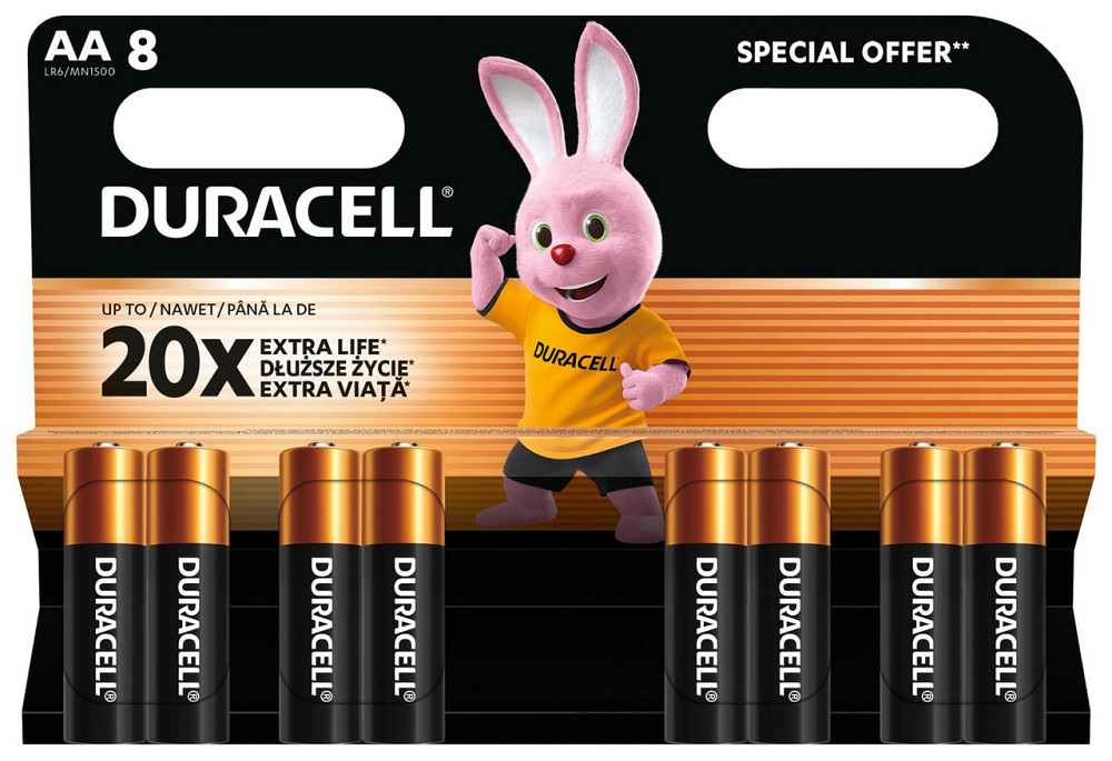 Лужні батарейки Duracell AA, 8 шт. (6409643) Київ - фото 5