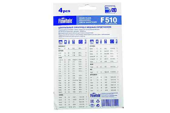 Свічки 2108-2112 8 кл. інжектор (4 к-кт) Finwhale запалювання Мукачево