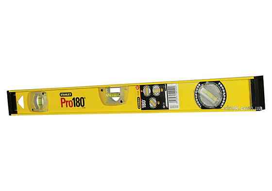 Рівень STANLEY "Pro180" : L= 60 см, 3 капсули- 1 обертова 180* Одеса