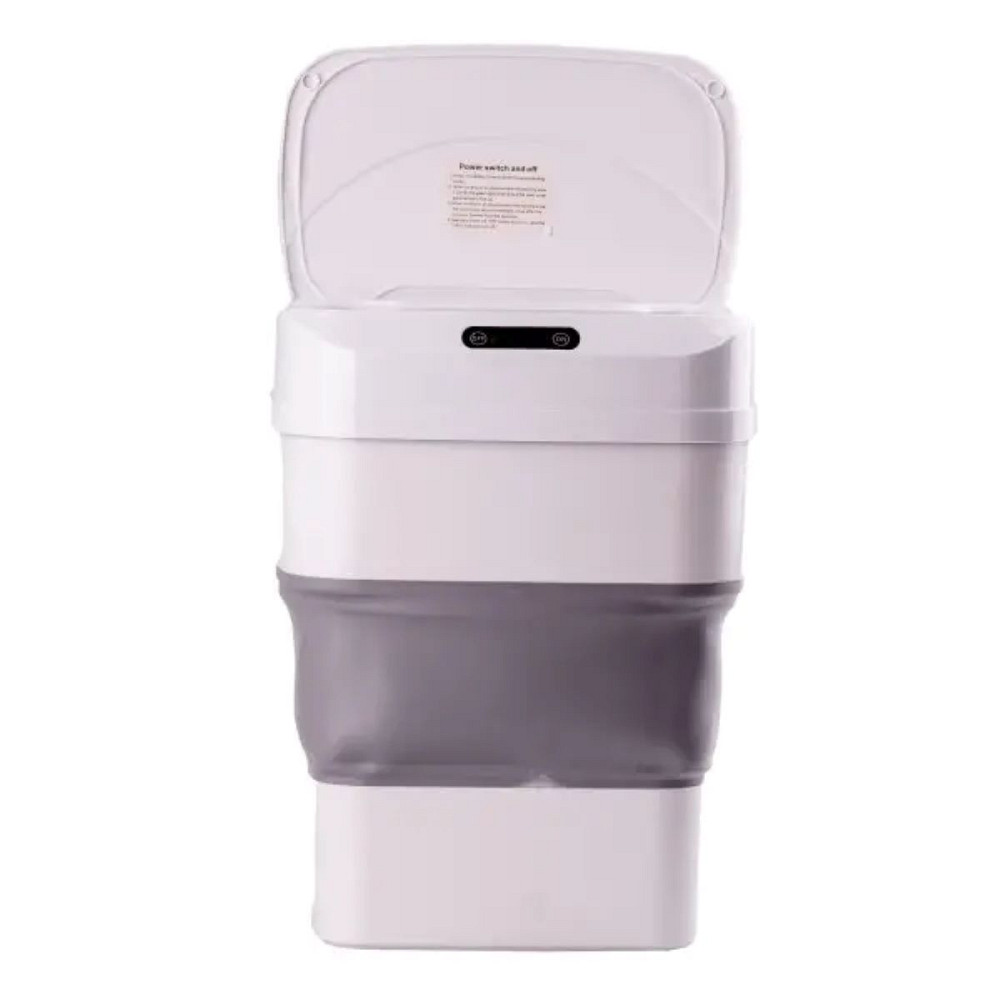 Відро для сміття складане із сенсорною кришкою від 8 л до 17.5 л сірий HPLN1 Коломия - фото 4