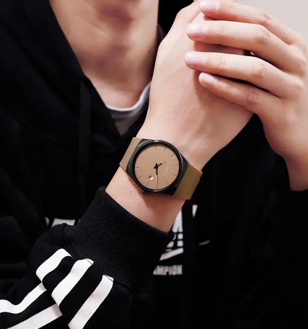 Наручний кварцовий годинник Skmei 1509 коричневий Вінниця - фото 4