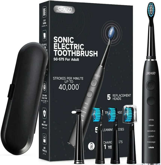 Электрощетка Seago SG 575 зубная щетка зубна электрощітка акумуляторна. Киев - изображение 8