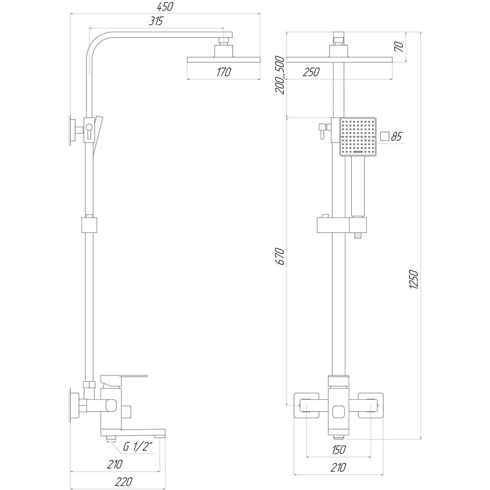 Душова система DOMINO MALIBU DMS-0025 (000013397) Київ - фото 6