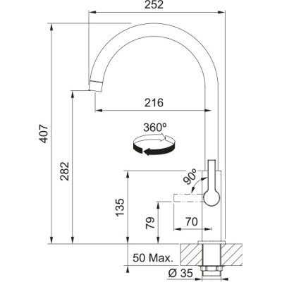 Смеситель Franke Maris Slim J (115.0728.386) Винница - изображение 5