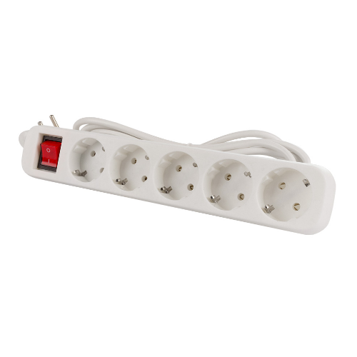Фільтр мережевий 5 розеток 5м білий CW-PSEA55W ColorWay Житомир