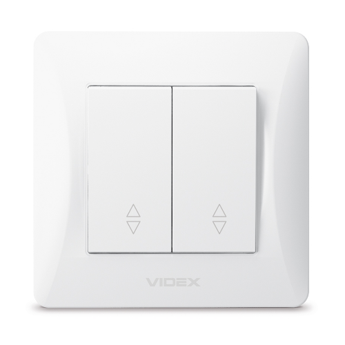BINERA білий Вимикач внутрішній прохідний 2кл Videx Житомир - фото 1