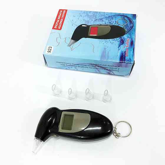 Алкотестер с подсветкой, Алко тест, Бытовой алкотестер с экраном Электронный жк-дисплеем JC-11 Львов