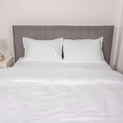 Постільна білизна Tiare White Сатин Страйп Кольоровий полуторний (White_Stripe_pl) Вінниця - фото 5