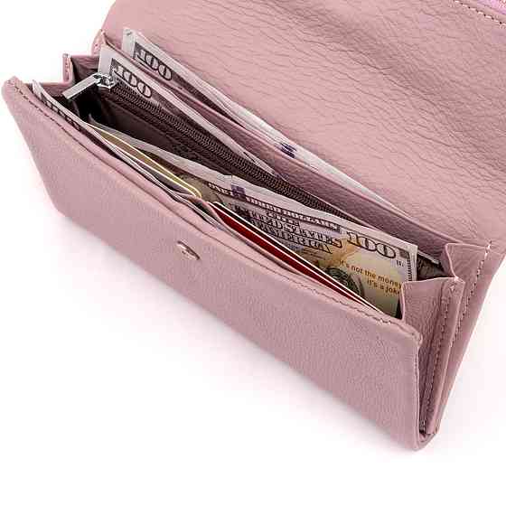 Клатч конверт с карманом для мобильного кожаный женский ST Leather 19269 Лиловый Киев