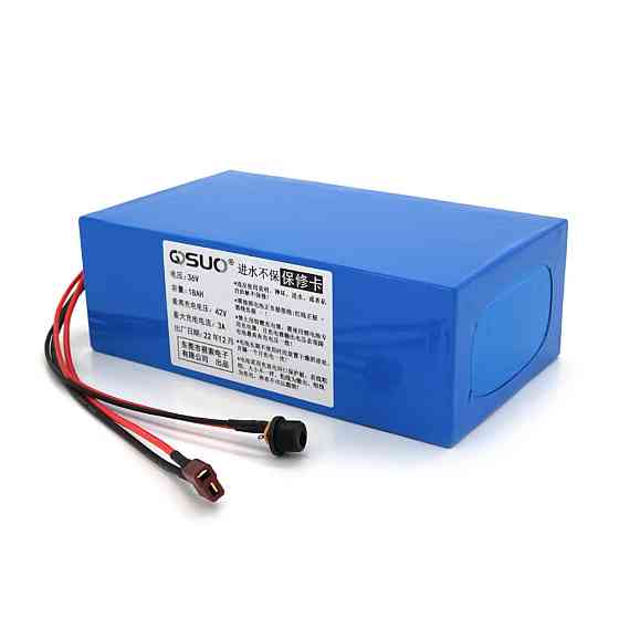 Аккумуляторная батарея литиевая QiSuo 36V 18A с элементами Li-ion 18650, DC: 5.5x2.1мама + разъем T-2HQмама Киев