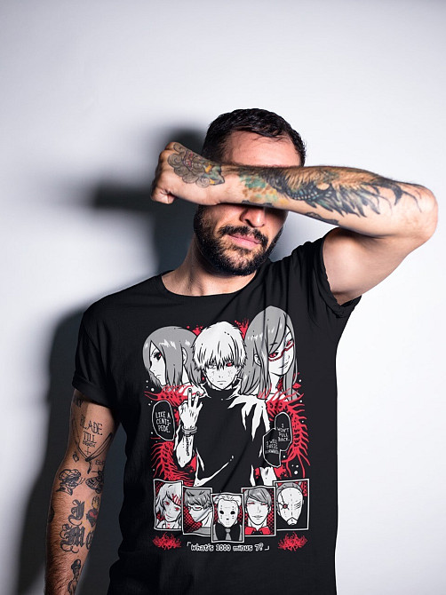 Футболка аниме Атака титанов оверсайз (S/M/L) Черний AnimeJ0554 Днепр - изображение 2