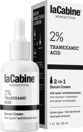 Крем-сыворотка для лица 2-в-1 увлажняющая против пигментных пятен 2% Tranexamic Acid 2 in1 LaCabine, 30 мл Днепр