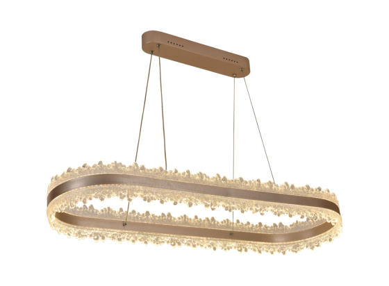 Світлодіодна підвісна люстра QQD9419 Золото Коломыя