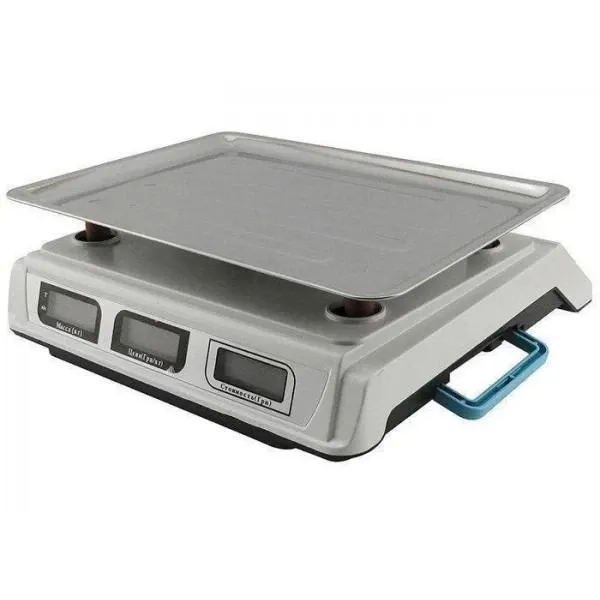 Ваги торговельні Crownberg CB-5006, до 50 кг, електронні, з акумулятором 6V, платформа з нержавійки Одеса - фото 6