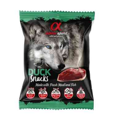 Ласощі для собак Alpha Spirit DOG Snacks Duck напіввологі з качки, кубики 50 г (8436586310059) Вінниця