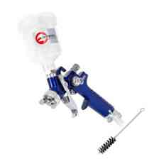 Пистолет покрасочный HVLP MINI d-1.2 с верх. пласт. бачком 125мл, синий Мукачево