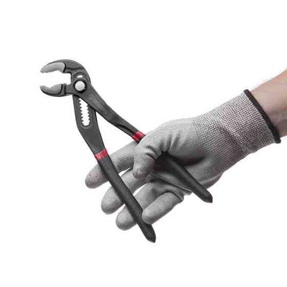 Кліщі сантехнічні 250 мм, кована сталь 40CrV, двокомпонентні рукоятки, STORM INTERTOOL NT-0166 Київ