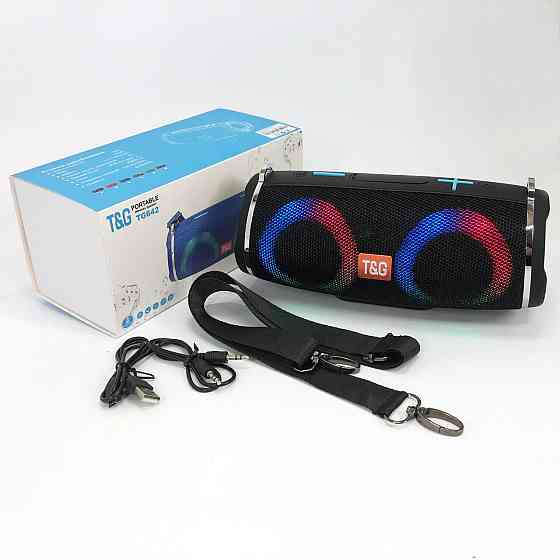 Універсальна колонка для дому та вулиці TG642, Портативна колонка з led підсвічуванням BN-78 Івано-Франківськ