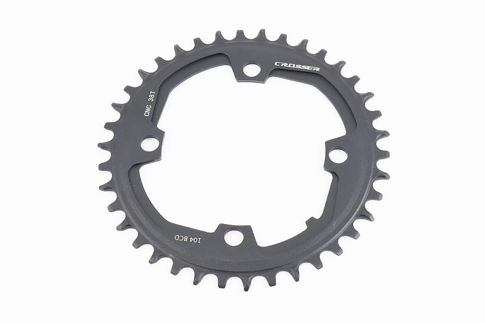 Зірка передня MTB Narrow Wide 38Т (BCD:104мм), алюмінієва, чорна Київ - фото 1