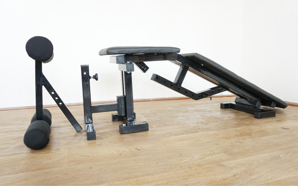 Скамья с отрицательным углом + Стойки со страховкой 40 на 40 мм Стойки, скамьи для жима и приседаний Киев - изображение 7