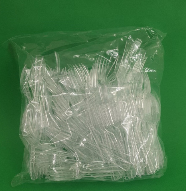 Вилка одноразова пластикова для фруктів Юніта Прозора (250 шт) Харків - фото 1