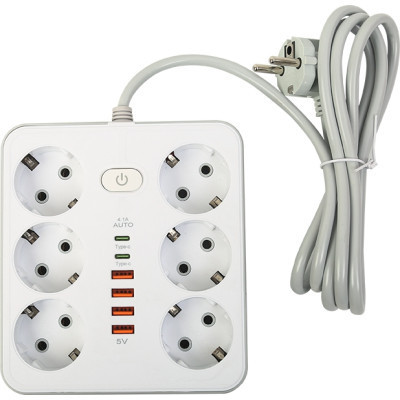 Сетевой фильтр питания XoKo XK-SP-6-4-2-WH Винница - изображение 1