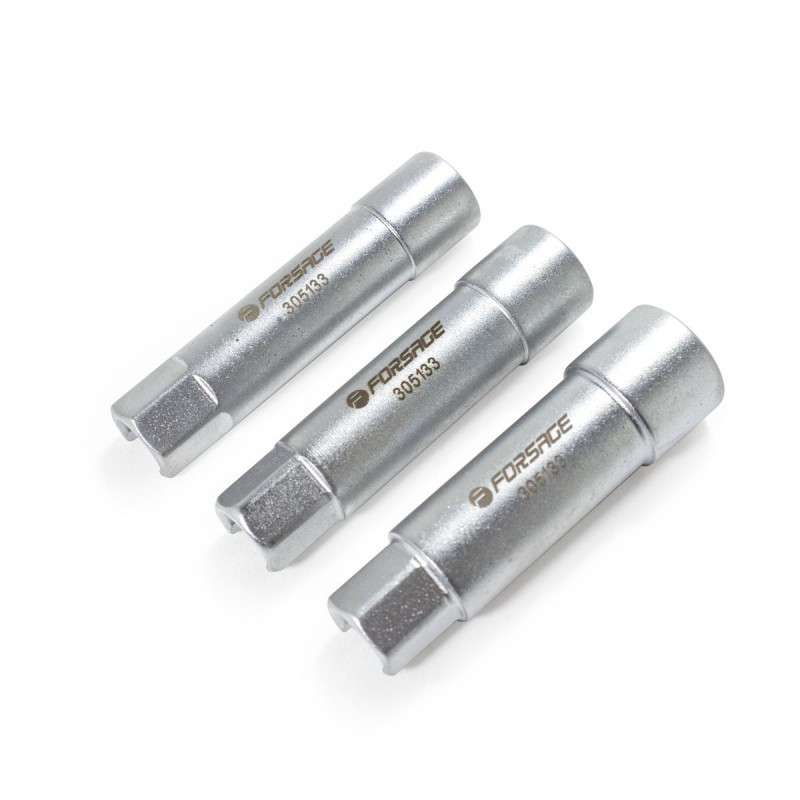 Набір подовжених головок для свічок розжарювання під ключ 10мм 8 9 10мм 3пр. в кейсі Forsage F-305133 Одеса - фото 3