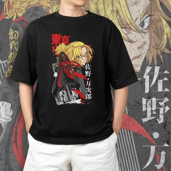 Футболка для подростка мальчика с принтом Токийские Мстители Манджиро Сано Размер 160 Anime10611 Днепр