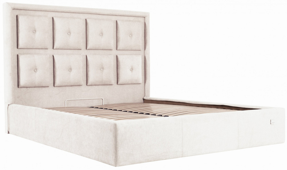 Кровать Двуспальная Windsor Comfort 160 х 190 см Мисти Milk С подъемным механизмом и нишей для белья Бежевый Днепр - изображение 15