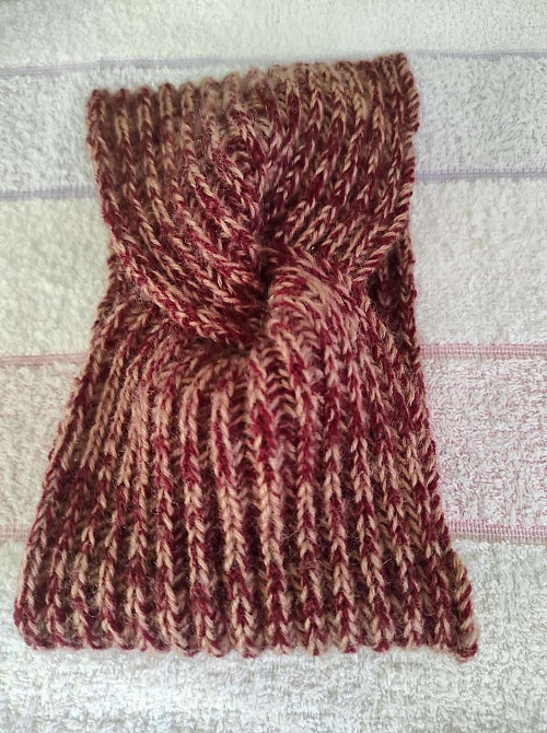 Повязка на голову женская теплая, вязаная топ Киев - изображение 2