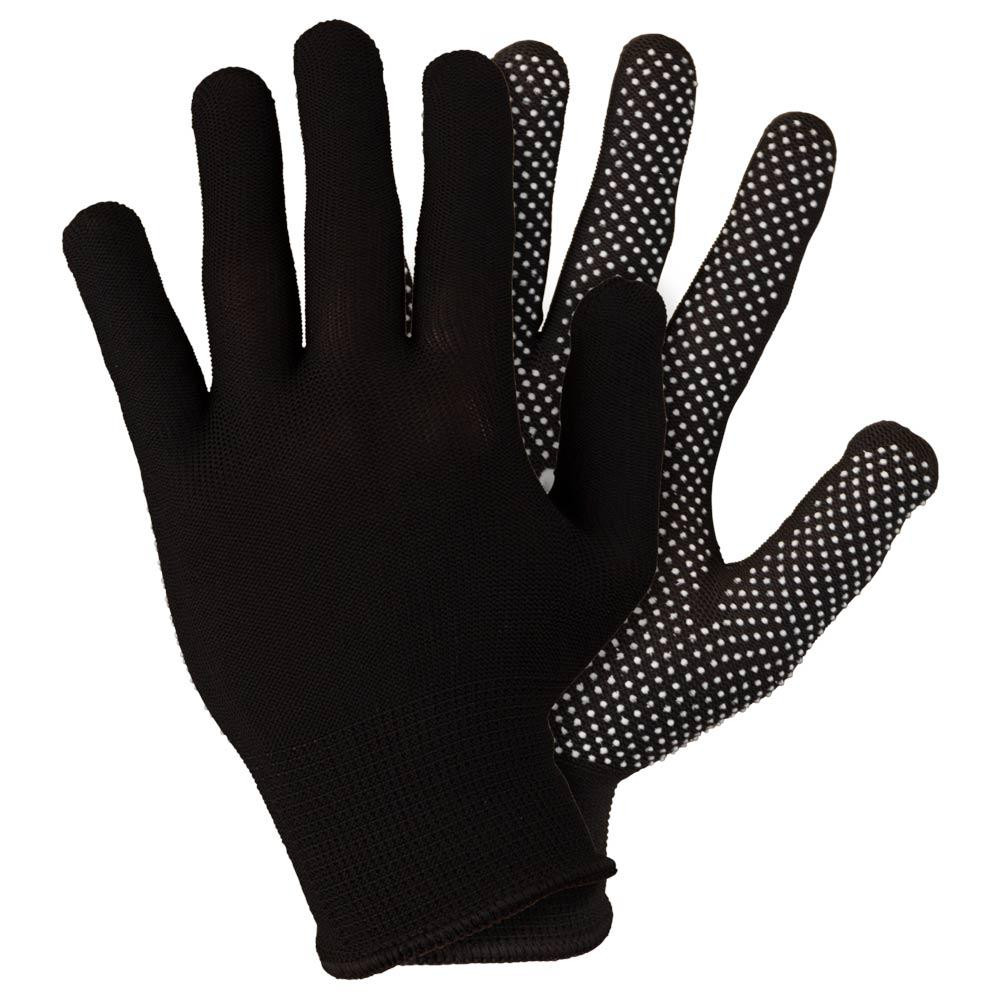 Рукавички трикотажні з точковим ПВХ покриттям р8 Мікроточка (чорні) КРАТНО 12 парам SIGMA (9442941) Київ - фото 2