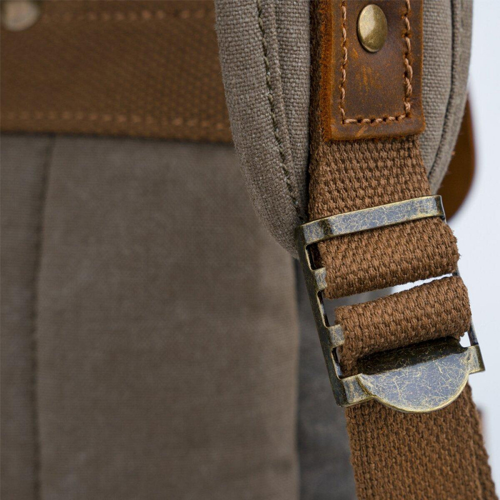 Рюкзак комбинированный дорожный Vintage 20113 Серый Киев - изображение 9