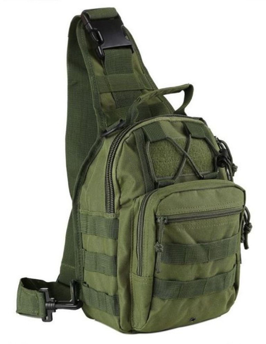Сумка тактична плечова EDC (під пістолет) оливкова S000091 Київ - фото 1