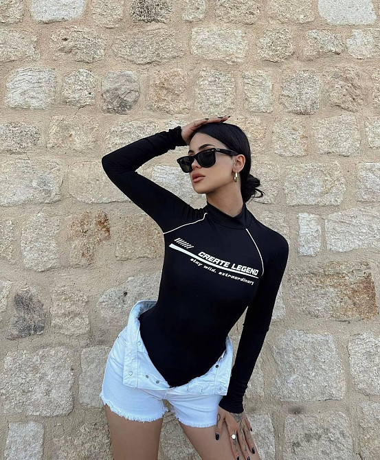 Женский базовый боди со стойкой под горло микродайвинг Одесса - изображение 2