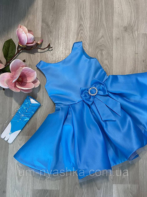 Желтое нарядное платье из королевского атласа Кривой Рог - изображение 6