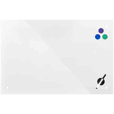 Офісна дошка Axent скляна магнітно-маркерна 90x120 см, біла (9616-21-А) Вінниця