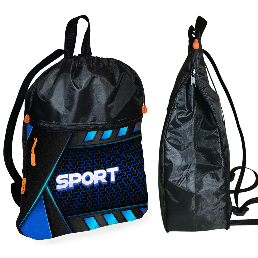 Рюкзак-мішок для взуття, спортивної форми Sport дитяча сумка для змінки з розширювачем (01406) Київ - фото 1