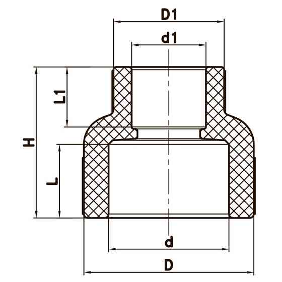 Муфта редукційна ВВ 63x40 PPR Koer K0039.PRO (KP0047) Київ