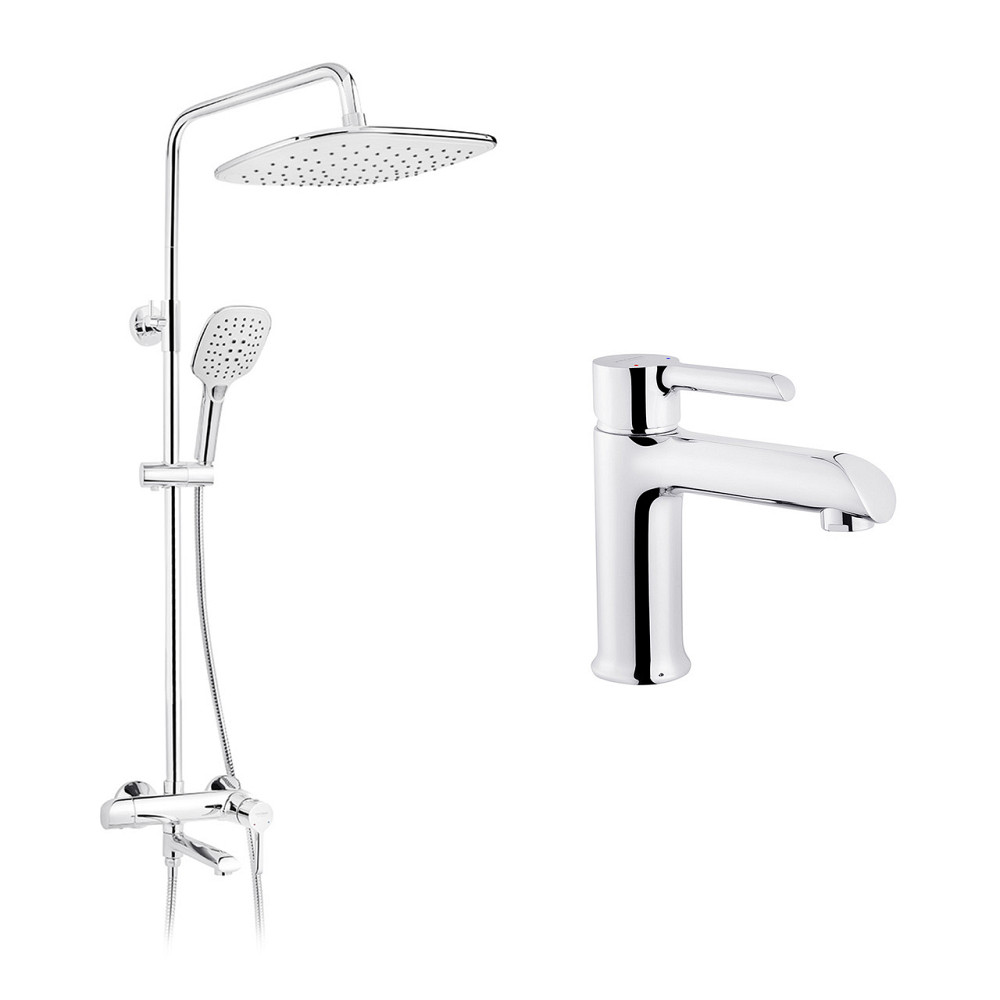 Набір 2 в 1 душова система Kroner Essen-C063 + змішувач Essen-C010 Київ - фото 1