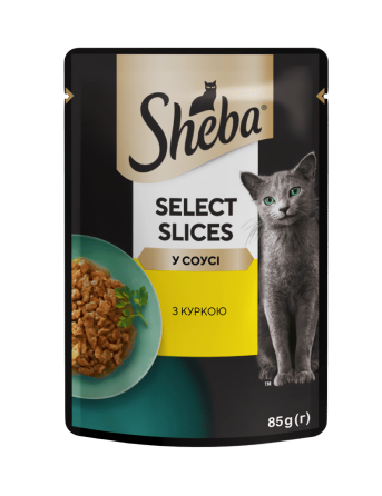 Влажный корм Sheba (Шеба) cig POU для взрослых кошек с курицей в соусе 85 г Винница