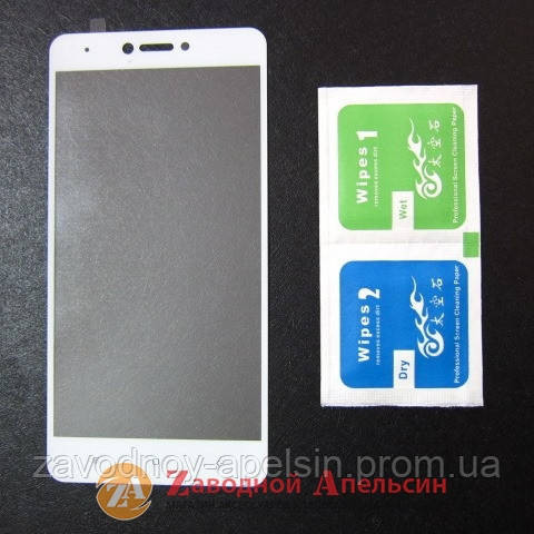 Защитное стекло Xiaomi Redmi Note 4X Full Glass white Одесса - изображение 2