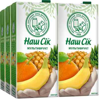 Сік Наш Сік Мультифруктовий 1.93 л (4820003689325) Вінниця