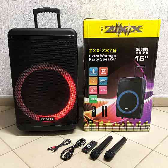 Акустична система для свят ZXX-7878, Bluetooth колонка для гарної музики, Музичну колонку з мікрофоном HS-54 Київ